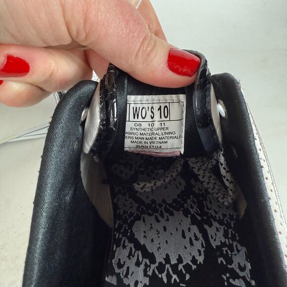 Baby Phat Athletic Shoes Women's 10 Black White Leather Snake Print Sneakers - Picture 10 of 10